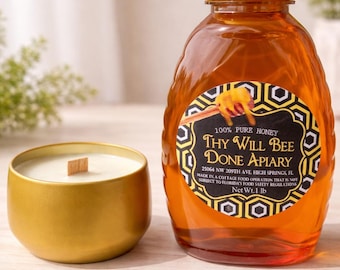 Bee Gift Box | Honey and Candle Gift Set | Hygge Friendship Gift | Cozy Thank You Gift | Care Package for Her | Bee Themed Gift