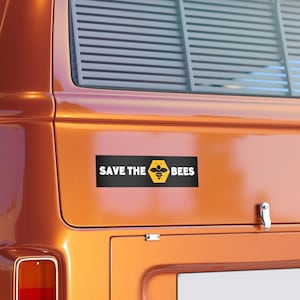 Save the Bees Bumper Sticker, Bee Sticker for Car, Gift for Bee Keeper, Bee Lover