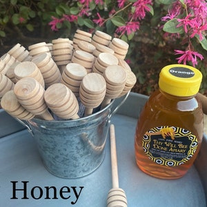 Wooden Honey Dipper, Honey Drizzle Stick