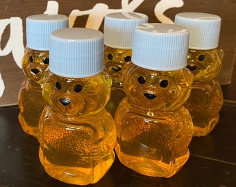 Five Baby Shower Honey Bear Baby Boy Favors, Sweet As Can Bee Favor, Mini Honey Bottles, Oh Honey Party, Gender Reveal