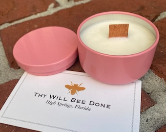 Venta al por mayor a granel sin velas de etiqueta, velas de lata de 2 oz con etiqueta privada, mini velas de lata sin etiqueta con aroma a miel