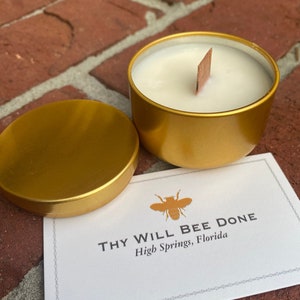 Bulk Wholesale No Label Candles, Private Label 2oz Tin Candles, Honey Scented Unlabled Tin Candles
