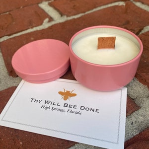 Bulk Wholesale No Label Candles, Private Label 2oz Tin Candles, Honey Scented Unlabeled Mini Tin Candles