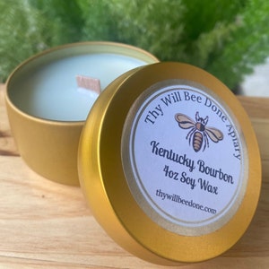 4oz Gold Soy Candles, Personalized Custom Candles, Your Logo Private Label Candles, Bulk Candles