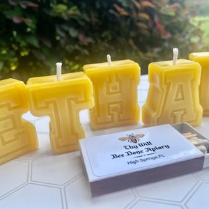 Velas de cumpleaños con letras del alfabeto, velas para fiestas con letras, adornos para tartas personalizados, velas con letras naturales y no tóxicas, velas para el primer cumpleaños