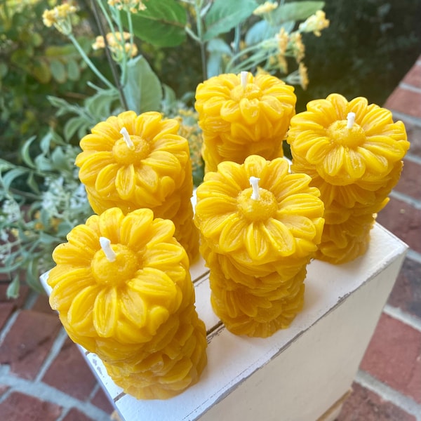 Sunflower Candles - Etsy