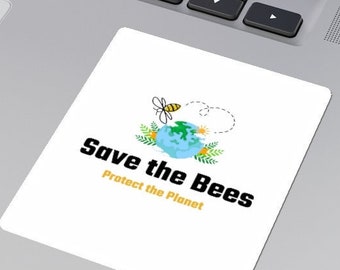 Save the Bees Sticker, Bee Lover Vinyl Decal, Earth Day Sticker, Beekeeper Gift, Nature Lover Gift, Honey Bee Decal