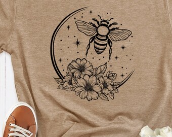 Celestial Honeybee Shirt, Bee Shirt, Insect Lover Shirt, Beekeeper Shirt Gift, Nature T-Shirt, Save the Bees Gift, Honeybees