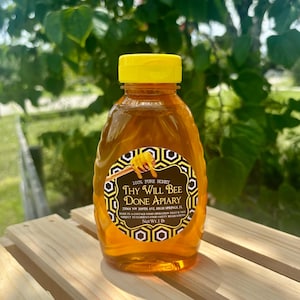 1lb Raw Pure Gallberry Honey, Florida Wildflower Honey, Gift for Tea Lover, Bee Gift, Something Sweet Gift