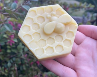 Vanilla Honey Lotion Scented Bee Silky Bars, Beeswax Lotion Bar, Cuticle Salve Repair, Moisturizing Bar