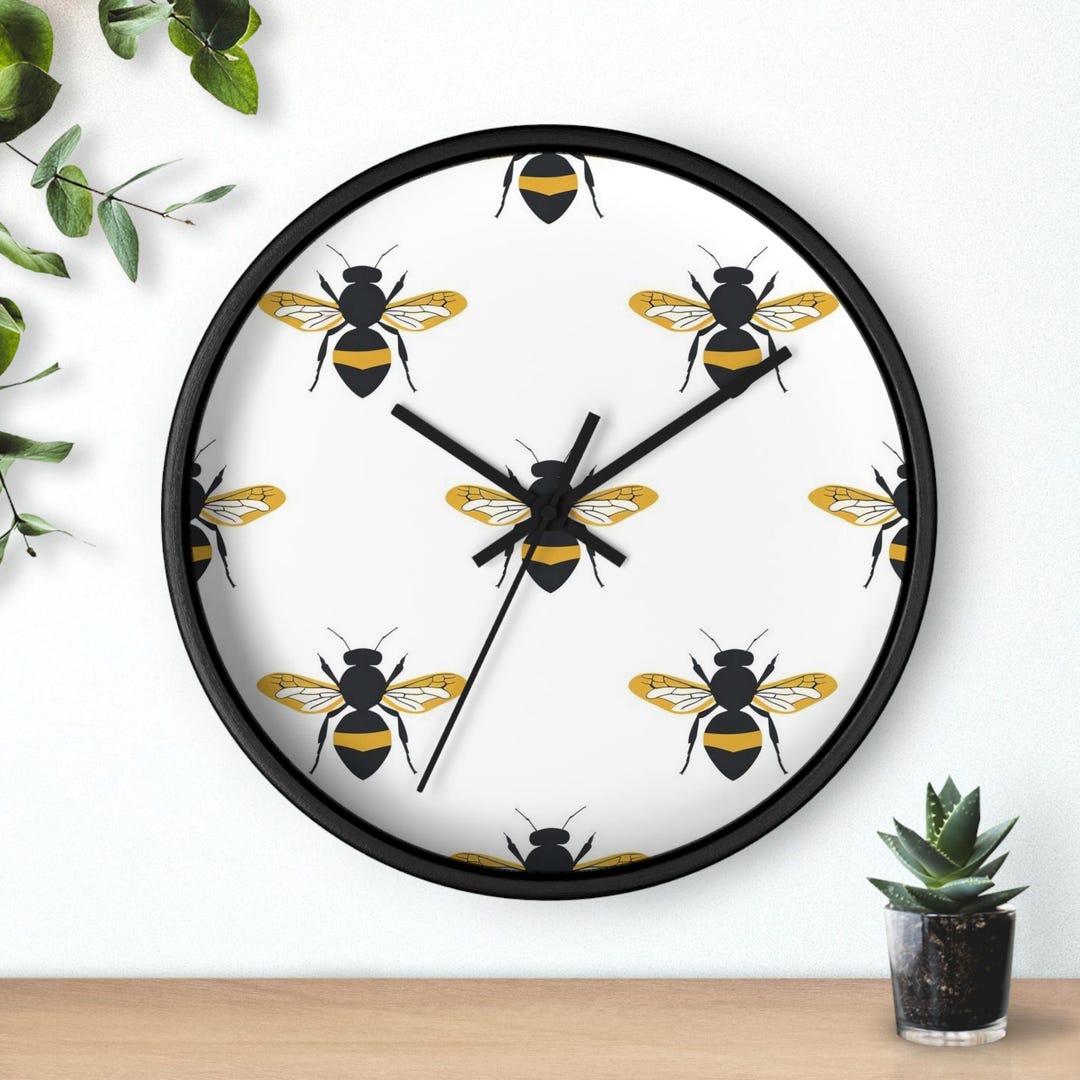 Bee Lover Wall Clock | Honey Bee Home Decor | Beekeeper Housewarming ...
