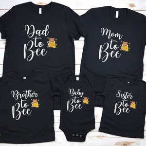 Baby to Bee Gender Reveal, Bee Baby Shower, Baby Announcement Shirt, Matching Shirts, Baby Shower Family Shirt, Bear Baby Shower