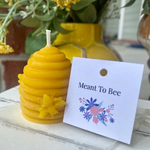 Beehive Candle Favor, Meant to Bee Candles, Bee Party or Shower Favors, Bride to Bee, Bee Theme Party