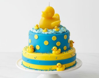Rubber Ducky Candles for Party Favors, Beeswax Duck Candle, Baby Shower or Bee Day, Bathtime Candle, 1st Birthday