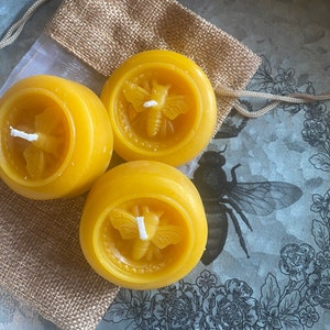 Beeswax Tealight Candles, All Natural Floating Candles, White Bees Wax, Organic Tea Light Candles