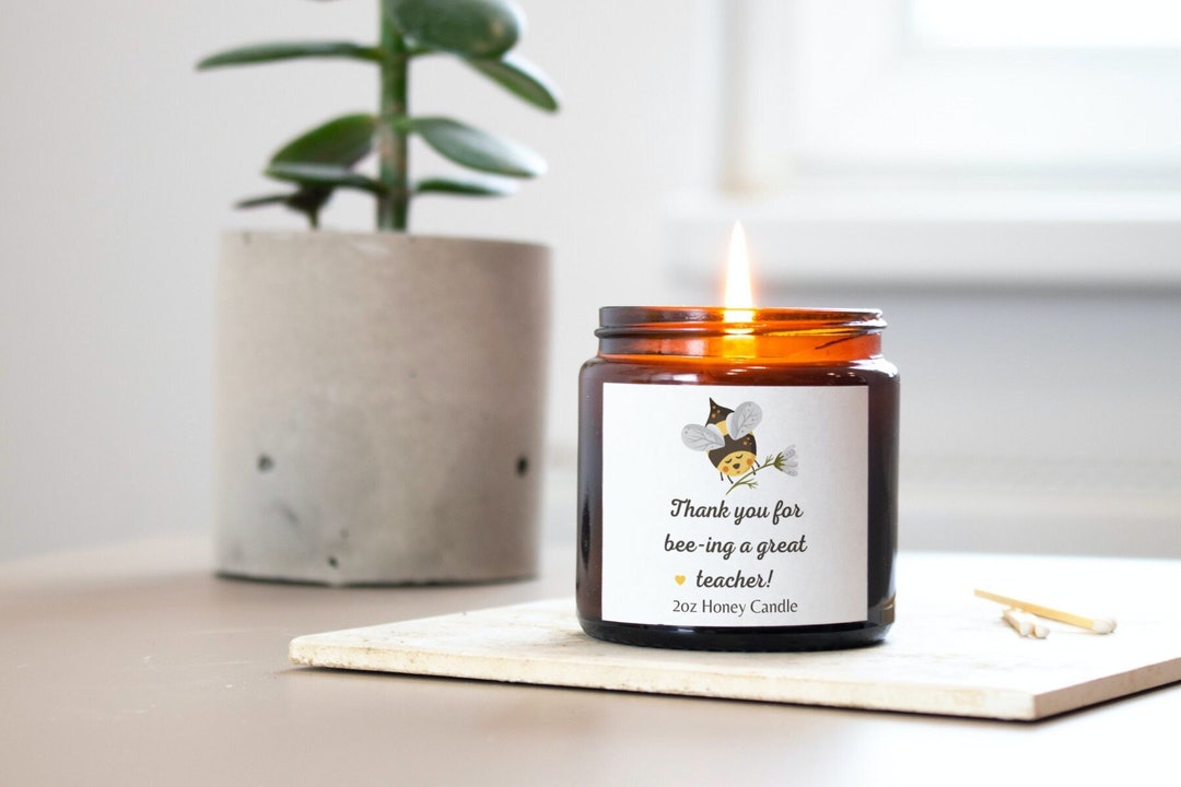 Teacher Appreciation Candle, Thank You Gift for Teacher, End of School ...