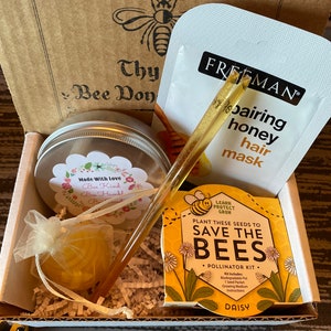 Bee Gift Box With Soap and Honey Honey Bee Sweet Themed Gift - Etsy