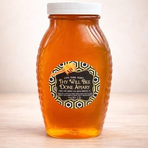 Raw Florida Honey 2lb, Gallberry or Wildflower Honey, Unfiltered Natural Honey, Large Honey Jar, Tea Sweetener