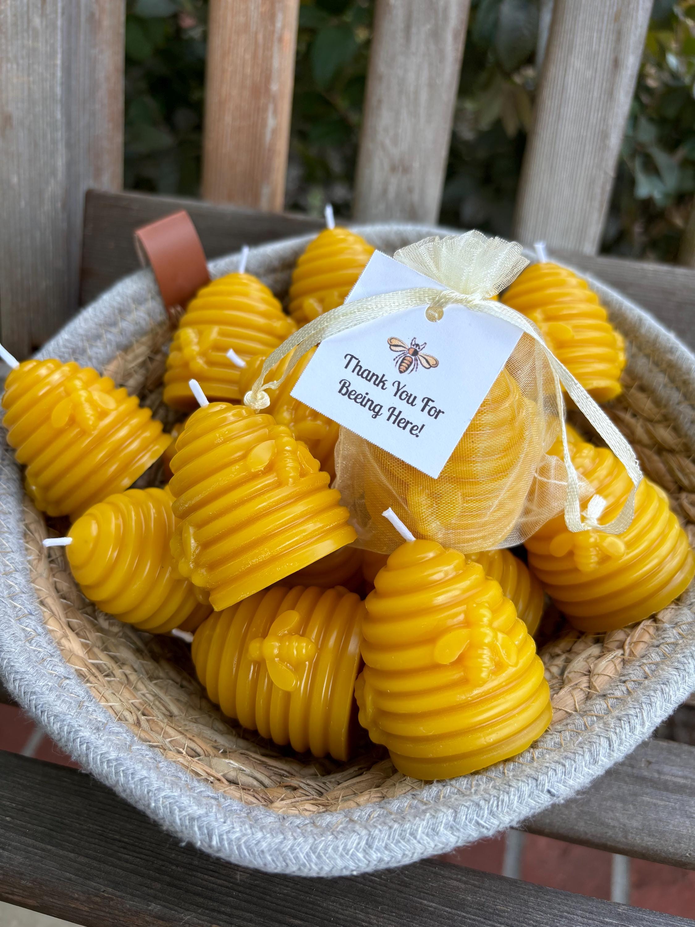 Pure Beeswax Beehive Candle