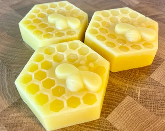 Raw Beeswax, Pure Yellow Beeswax Bar, Clean Chunk Beeswax, Candle Bees Wax, Natural Polish