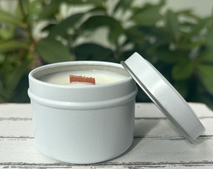 SALE White 2oz Candles, Private Label Mini White Tin Soy Candles, Unlabeled White Small Candles, Bulk Favor Candles, Event Candles