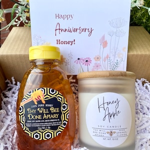 Happy Anniversary Gift Box, First Anniversary Gift, Honey Gift Box, First Anniversary, Couple Gift, Cozy Gift for Her