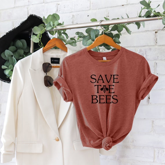 ミツバチを救おうTシャツ、ミツバチシャツ、メッセージTシャツ、養蜂家