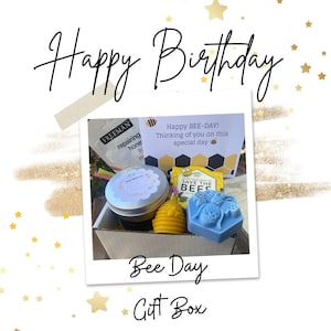 Happy Birthday Gift Box, Bee Day Present, Birthday Spa Gift Box, Save the Bees Set