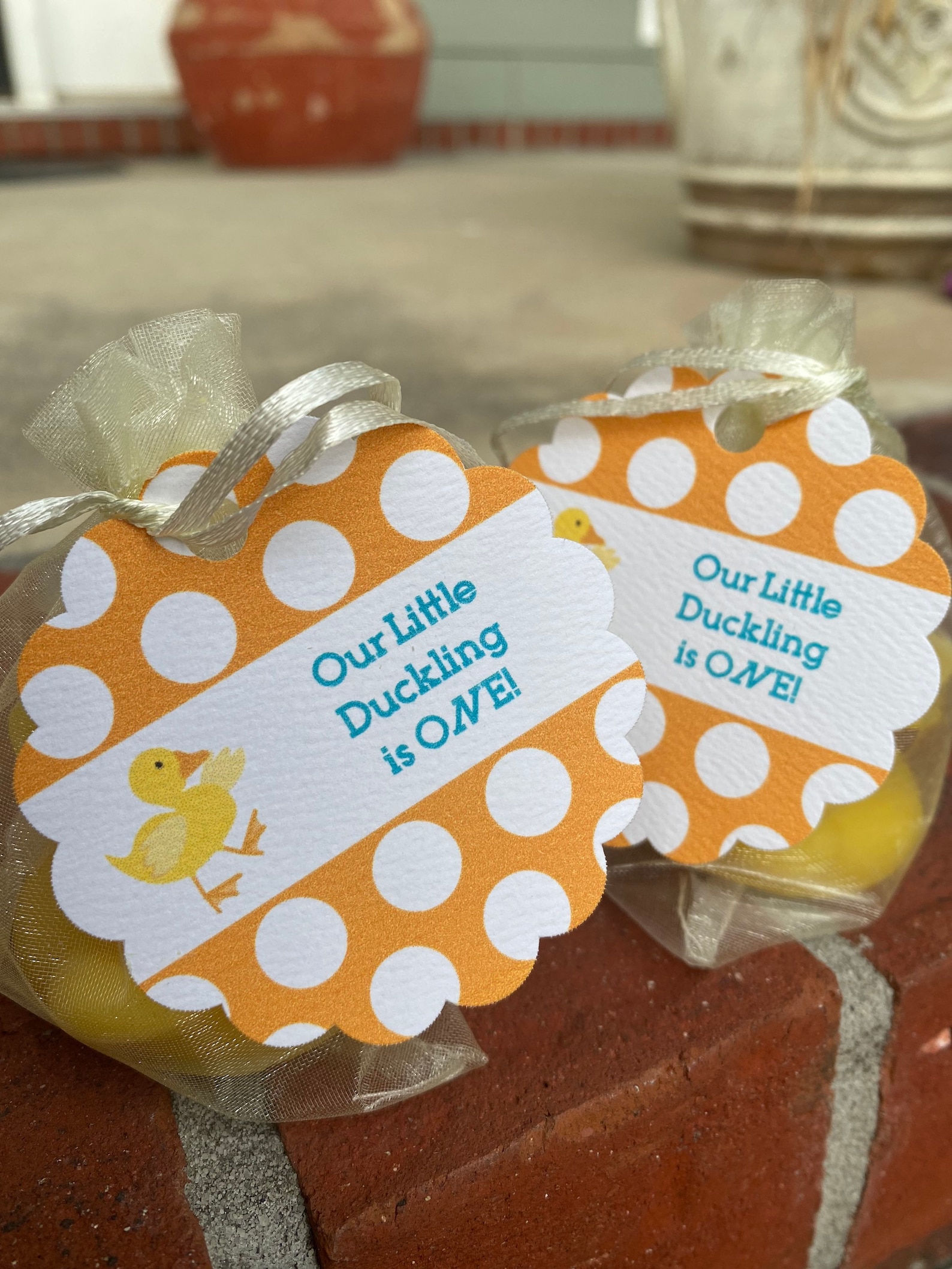 Ducky First Birthday Favor Rubber Duck Party Candle Lucky Etsy