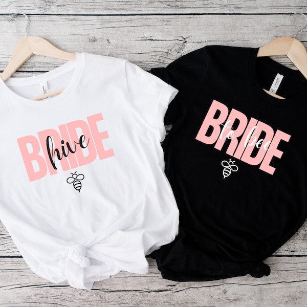 Bride Hive T-Shirt, Bridesmaid to Bee Shirt, Bee Theme Shower, Bachelorette Honey Bee Shirt, Bridesmaid Proposal Shirt, Bridal Shower Shirt