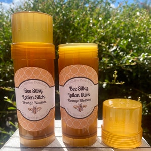 Dry Skin Balm, Beeswax Solid Lotion Orange Citrus, Bee Balm Organic Solid Lotion Stick, Heel Balm, Self Care Gift