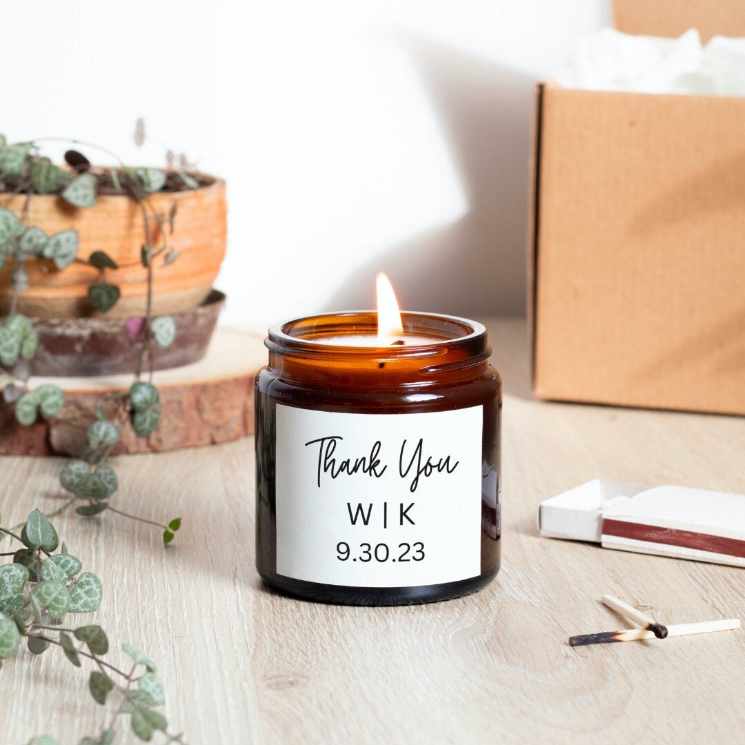 Custom Wedding Candle Favor, Bulk Guest Favors, Bulk Wedding Candles ...