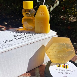 Welcome Home Gift Box with Raw Pure Honey, Beeswax Candle and Soap Gift Set, New Home Housewarming Gift, Bee Gift Box, Client Corporate Gift bild 9