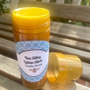 Vanilla Honey Dry Skin Balm, Beeswax Solid Lotion, Bee Balm Organic Solid Lotion Stick, Heel Balm, Self Care Gift