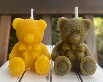 Teddybär-Kerze, Bären-Gastgeschenk, Bärenbereit für Baby, Bären-Warte-Dusche-Favor, Bären-Kuchendeckel, Honigbären-Favor