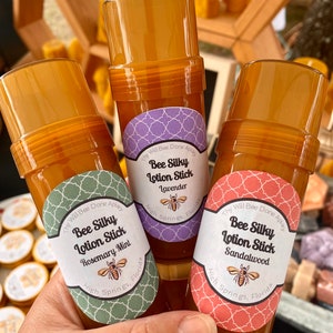 Dry Skin Balm Set, Solid Lotion Stick, Beeswax Lotion, Heel Balm, Self Care Gift