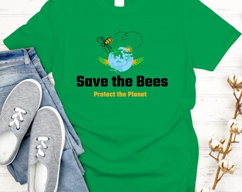 Speichern Sie das Bienen-Shirt, Imker-T-Shirt Geschenk, Imkerei Geschenk, Bienenkönigin-Shirt, Lehrer-Bienen-Thema, Erde-Tag-T-Shirt, Wissenschafts-Shirt