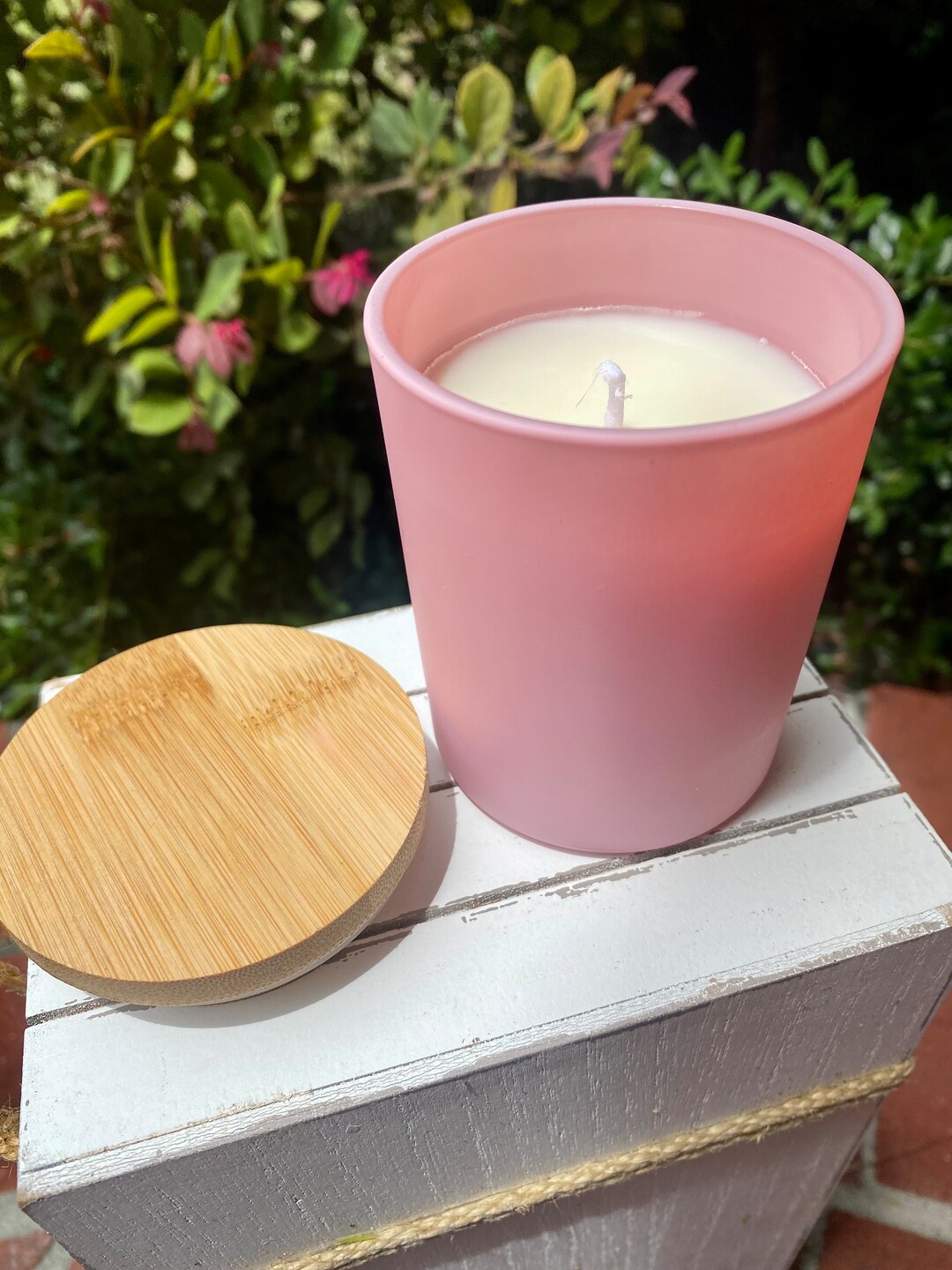 Wholesale Pink Jar Candles, Private Label Soy Candles, Unlabeled