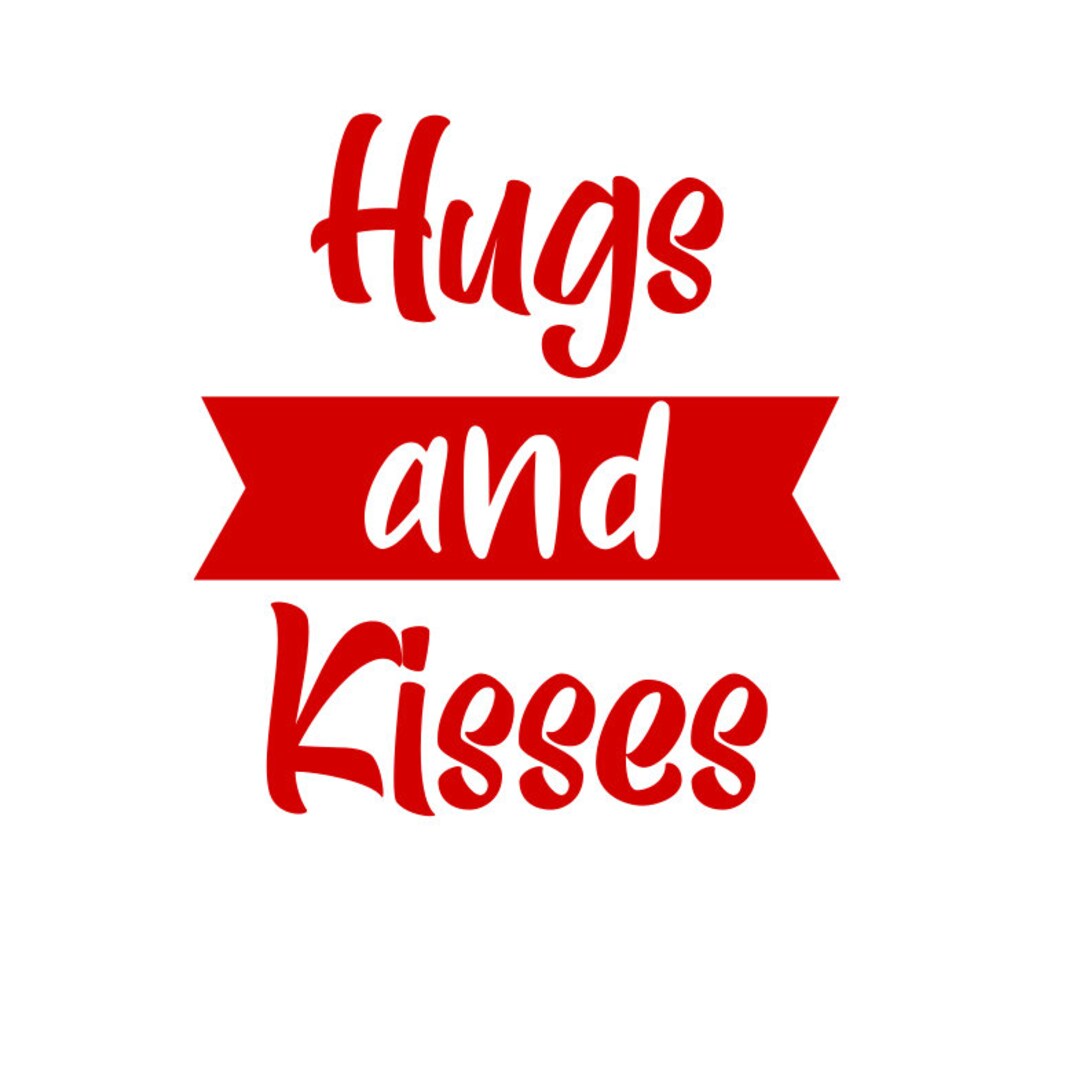 Hugs and Kisses SVG, PNG, PDF - Etsy