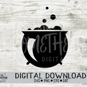 Cauldron svg, Witches cauldron svg,  Halloween Svg SVG | DXF | PNG | cut file, instant download
