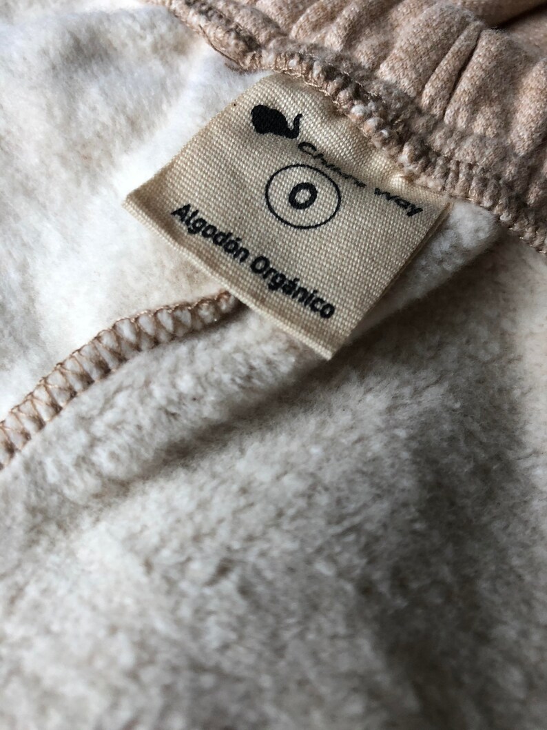 Peruvian gots native organic cotton brushed fleece sweatshirt and