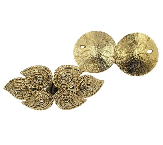 Vintage Mimi Di N Lot of 2 Belt Buckles - 1974 Sand Dollars 