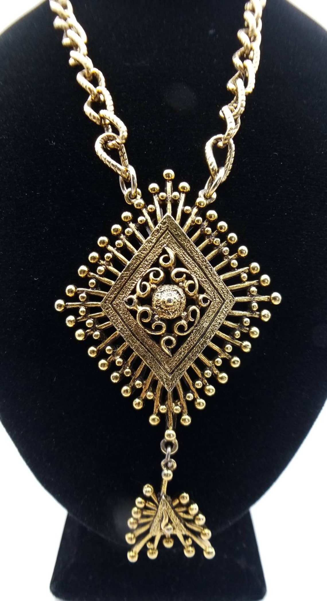 Vintage Hollycraft Necklace Vintage Atomic Jewelry Designer | Etsy