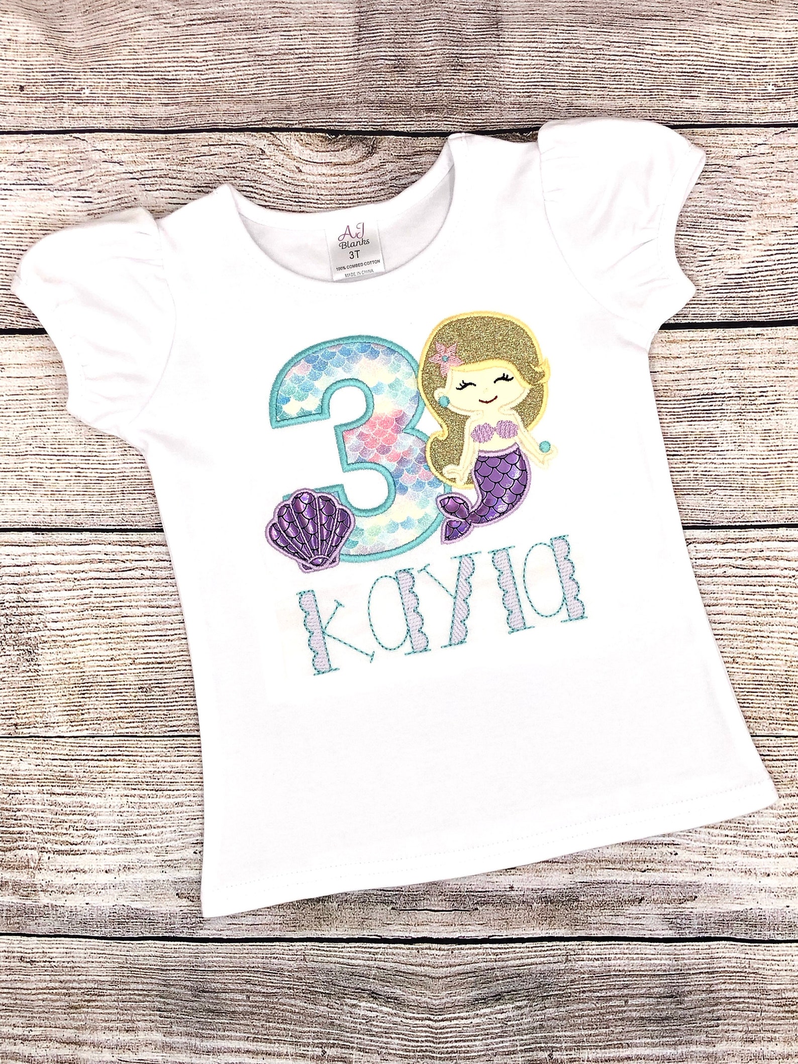 Mermaid Birthday Shirt Mermaid 3rd Birthday Mermaid Etsy