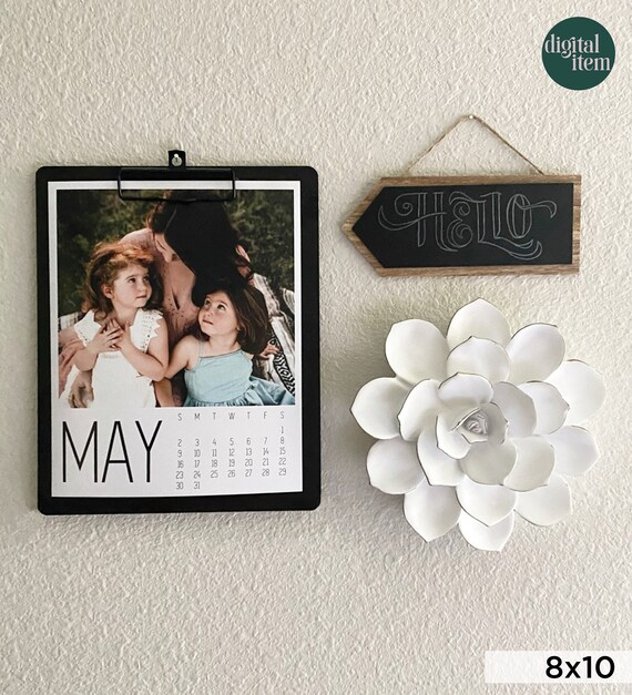 Personalized Desk Calendar Custom Desk Calendar Personalized Etsy