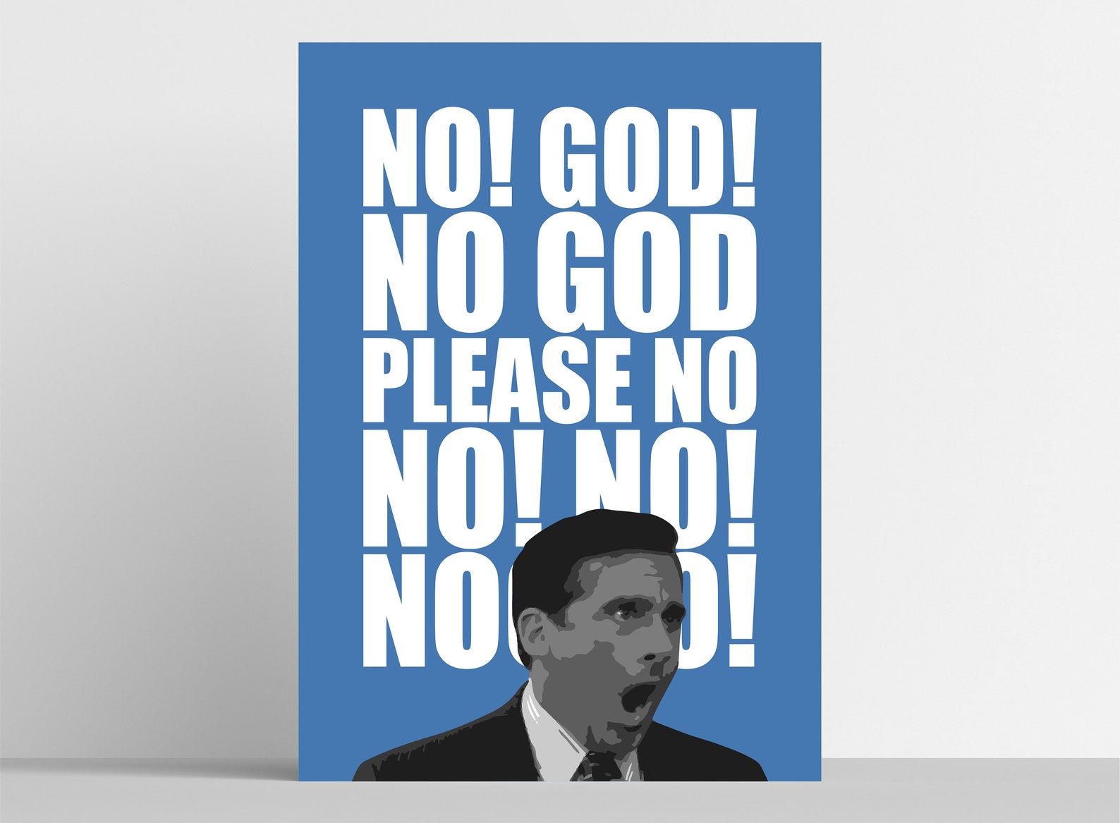 NO GOD NO the Office Michael Scott Quotes Modern Etsy