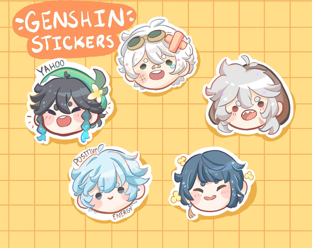 Genshin Stickers2 matte Vinyl Etsy