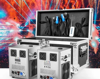 Cold Spark Machine 750W x2 | 20 Packs of Powder Cold Spark Machine Stage Equipment Special Effect Machine Wireless Remote Control Smart DMX
