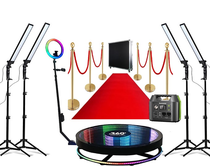 360 Infinity Photo Booth Automatic Spin Infinity LED 360 Photo Booth Big Bundle