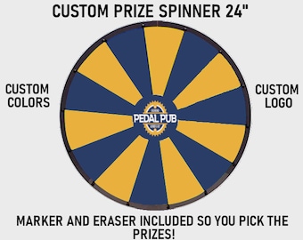 Custom Prize 24” Wheel Fortune PRIZE SPINNER Wheel Spinner Prize winner